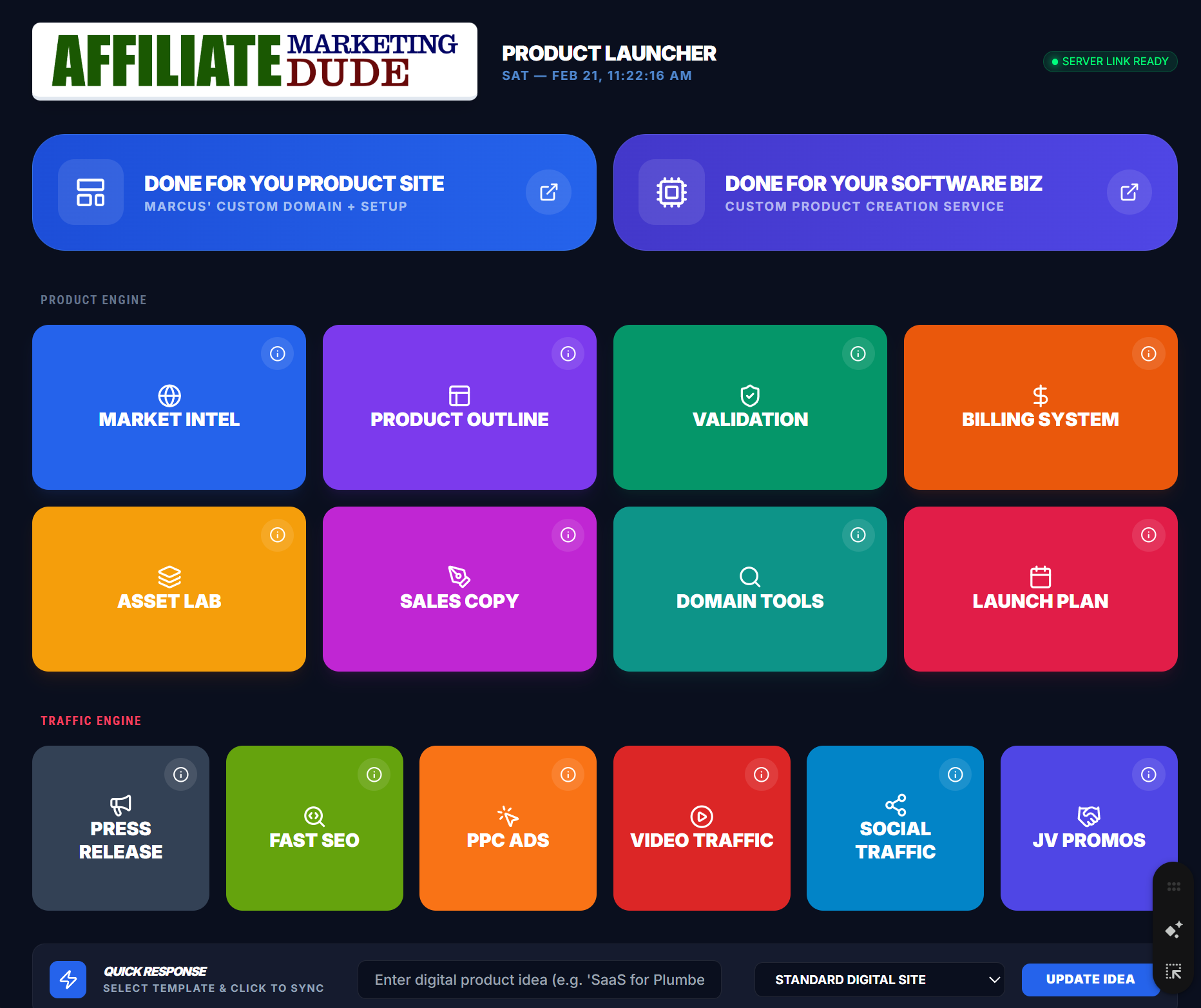 DigiDash Pro Software Dashboard